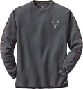 Men's Long Sleeve Graphic Tee 100% Heavyweight Cotton - Preshrunk