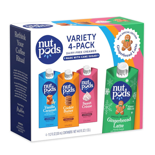 nutpods Gingerbread Variety Pack - Organic, Almond & Coconut Creamer
