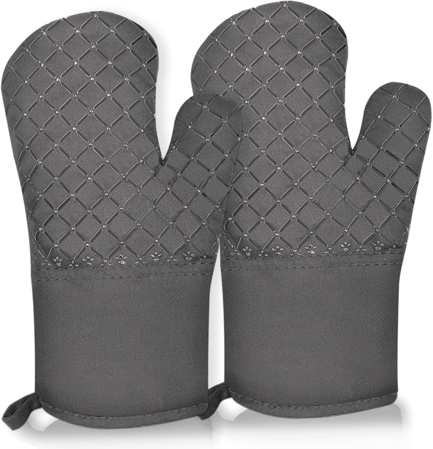 AURUZA Heat-Resistant Silicone Oven Mitts - Grip & Protect