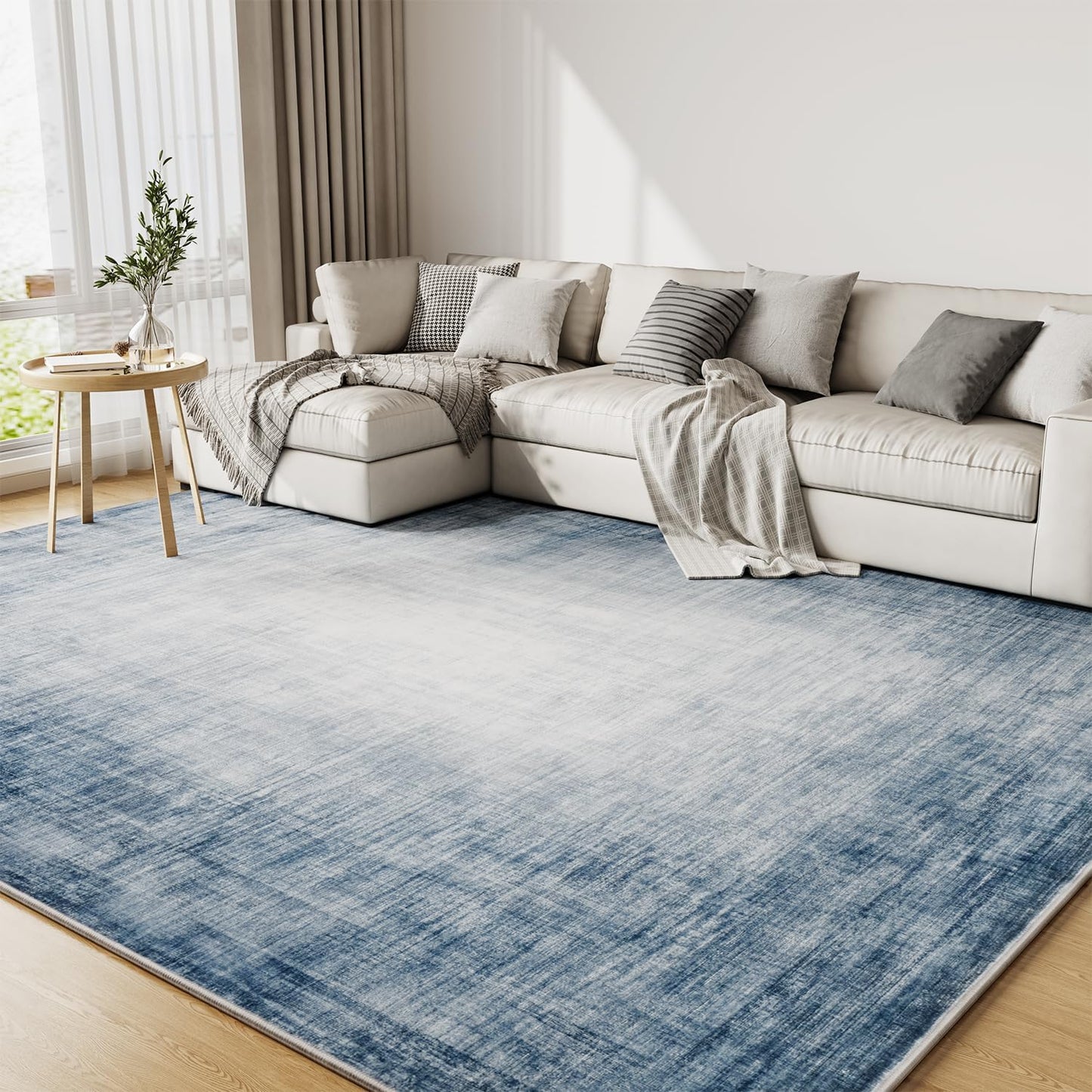 5x7 Area Rugs for Living Room - Modern Abstract Soft Rug