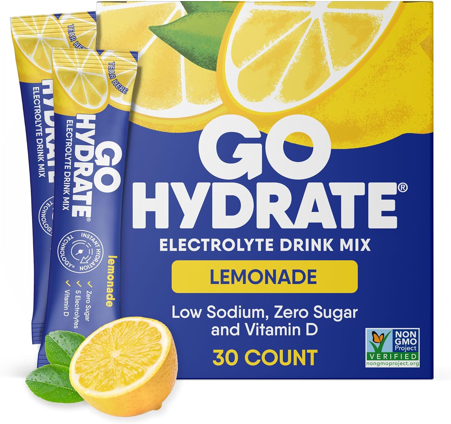 GoHydrate Instant Hydration Powder Packets for Quick Replenishment