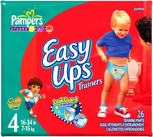 Pampers Easy Ups Diapers: 26-Count for Boys 2T-3T
