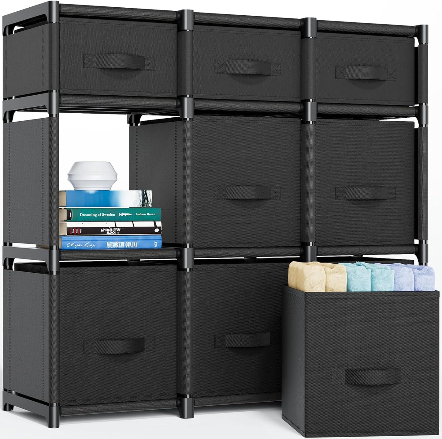Mavivegue 9 Cube Storage Organizer for Easy Home Organization