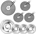 Electric Stove Burner Element & Drip Pan Set - Complete Replacement