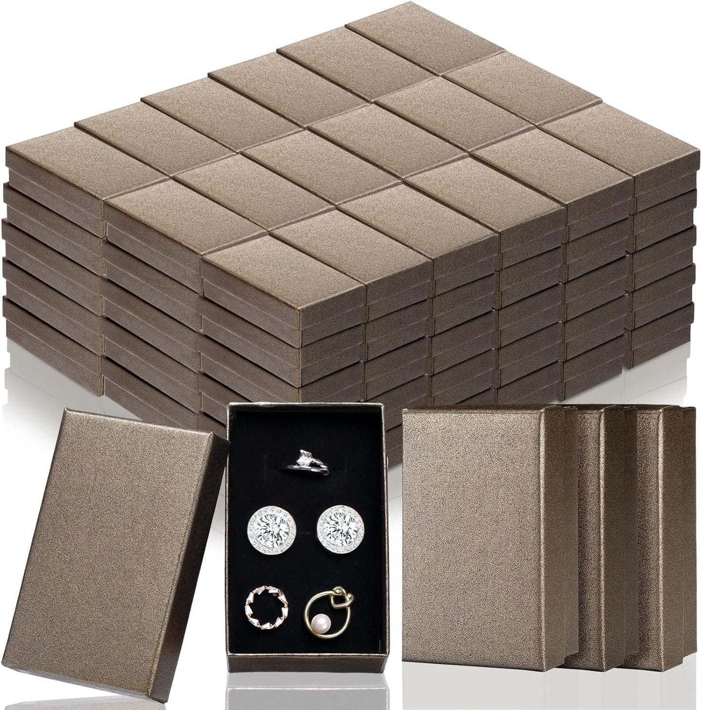 100 Pcs Christmas Jewelry Gift Boxes for Necklace Earring Storage