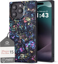 Abalone Rectangle Case for iPhone 15 Pro Max - Opalescent Pearl