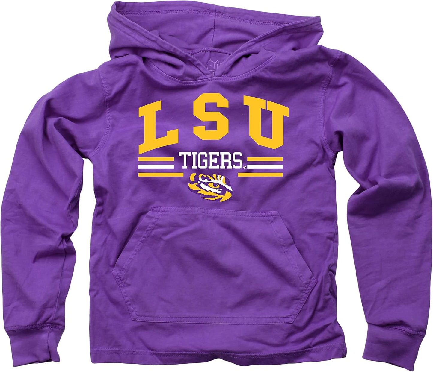 Wes and Willy Youth Boys College Team Long Sleeve Hooded Tee