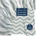 LANE LINEN King Size Fitted Sheet Set - Organic Percale Comfort