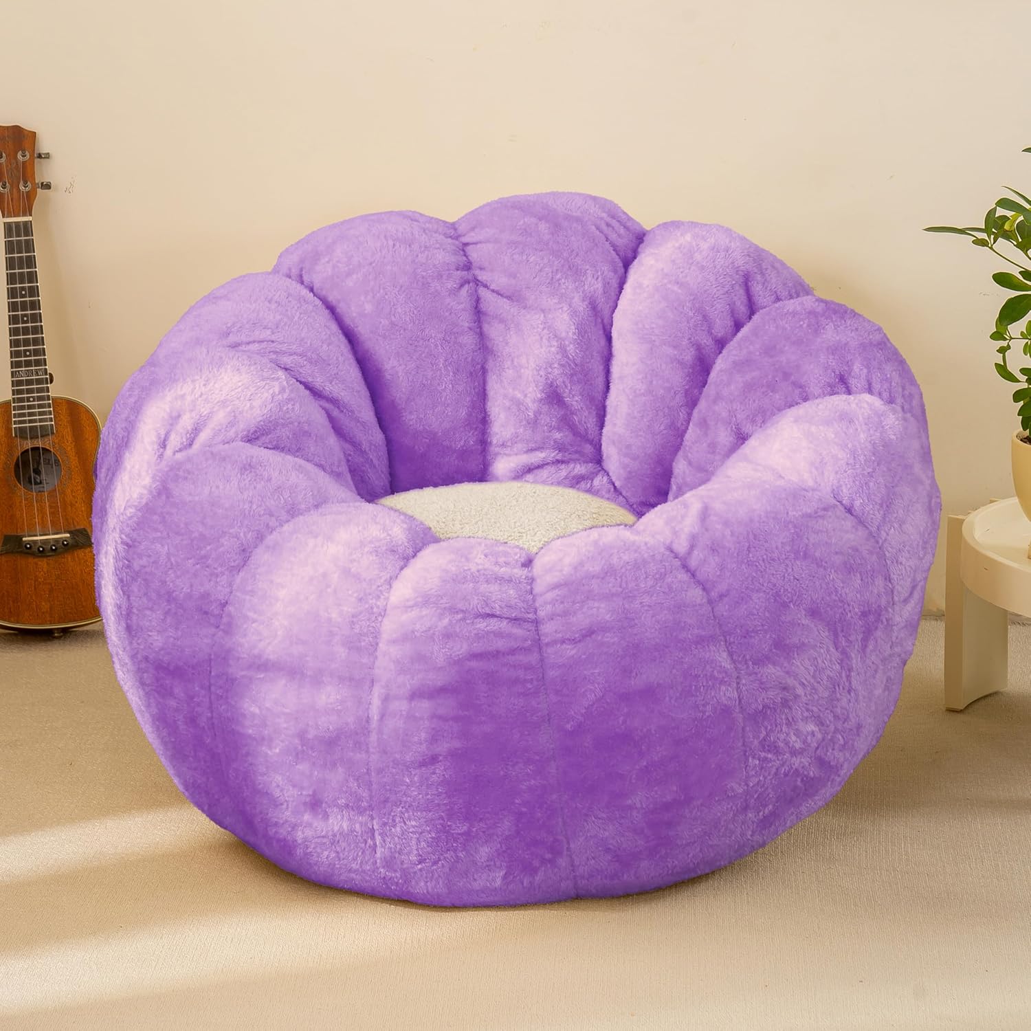 Pumpkin Bean Bag Sofa: Comfy Seating for Teens & Kids