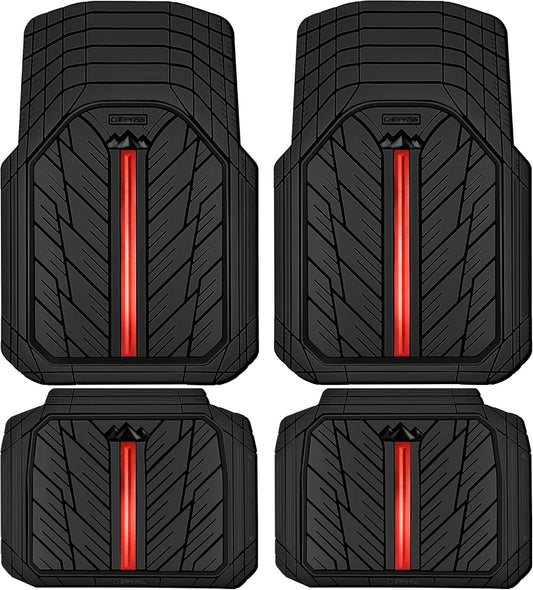 CAR PASS Heavy Duty Rubber Floor Mats for All Weather Protection