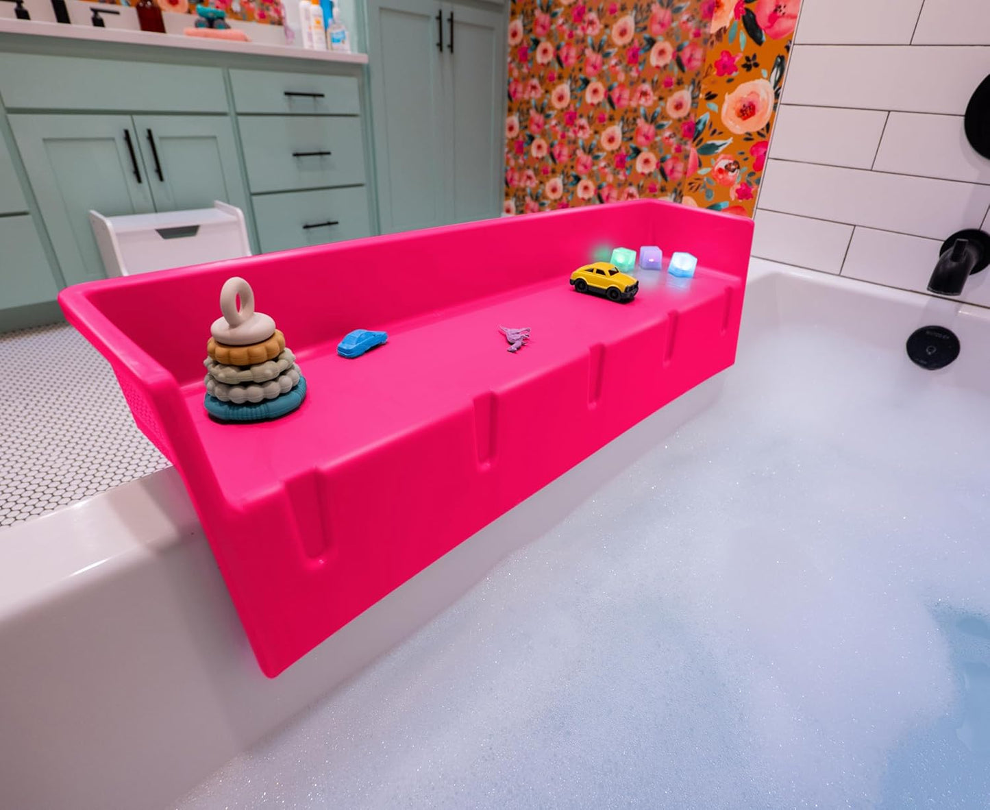 Tub Topper Bathtub Splash Guard for Kids Bath Time Fun