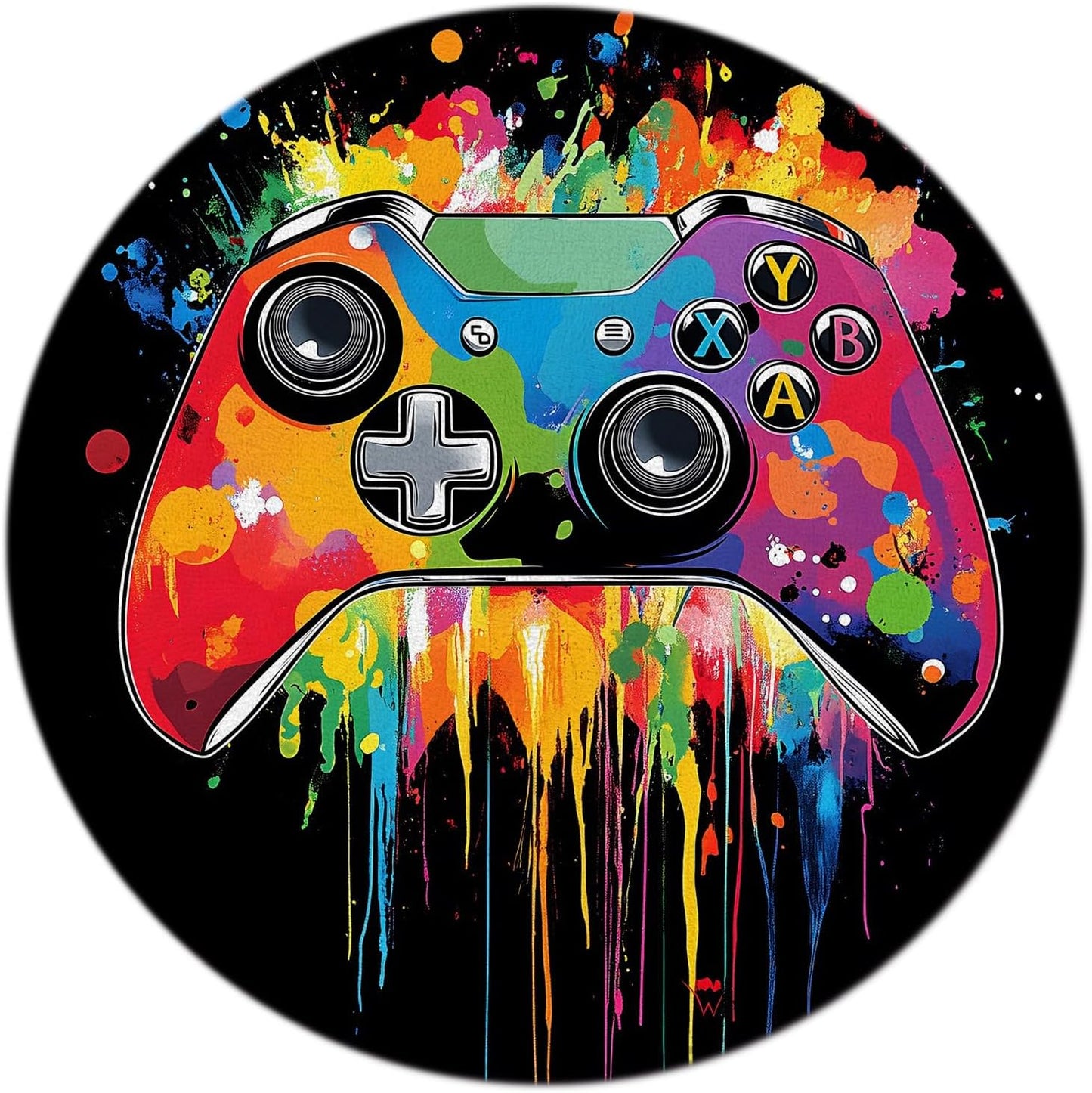 Colorful Gamer Graffiti Rug - Creative Fun for Kids!
