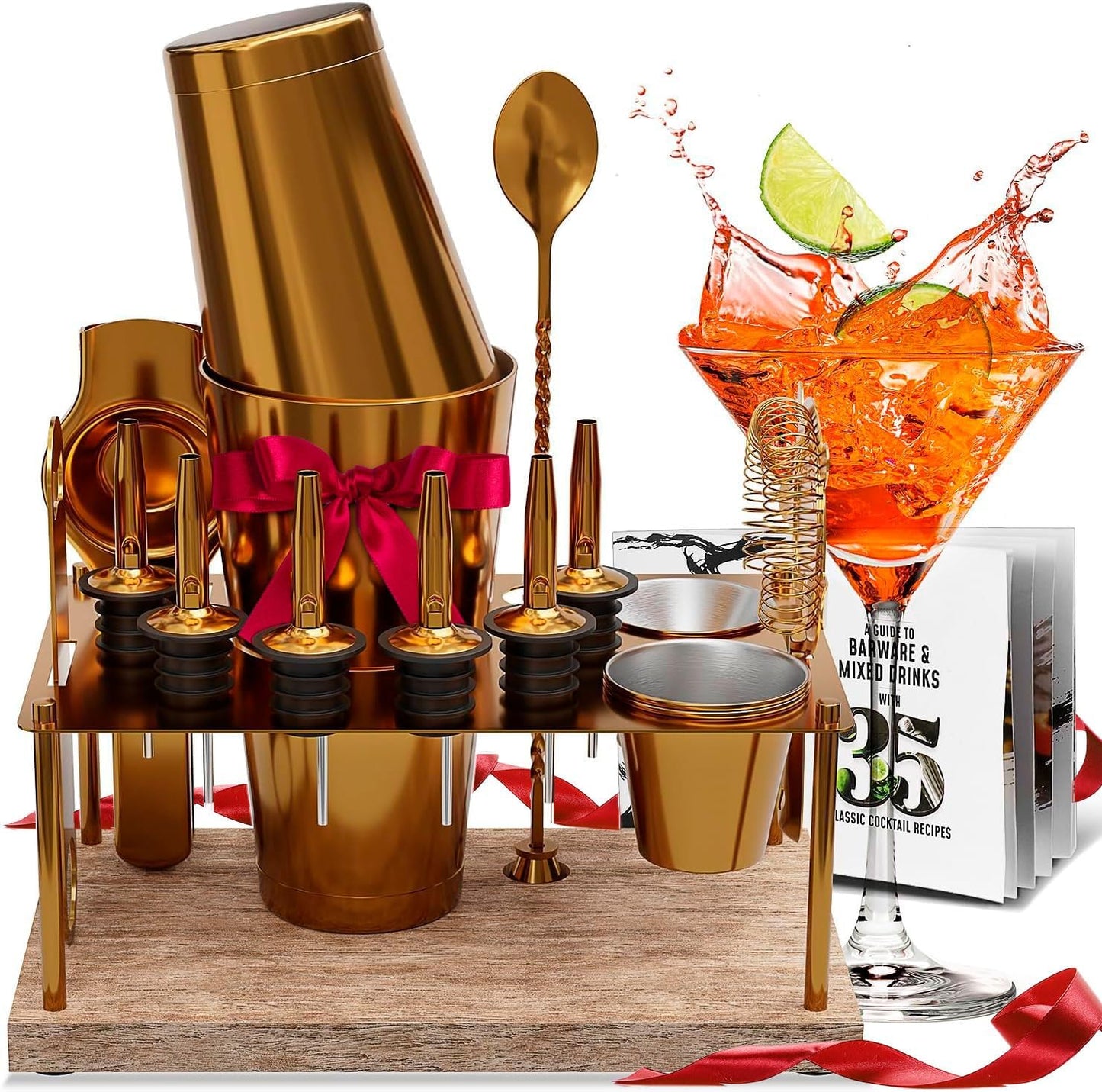 Bar Set Cocktail Shaker Set Bartender Kit for Mixology Fun