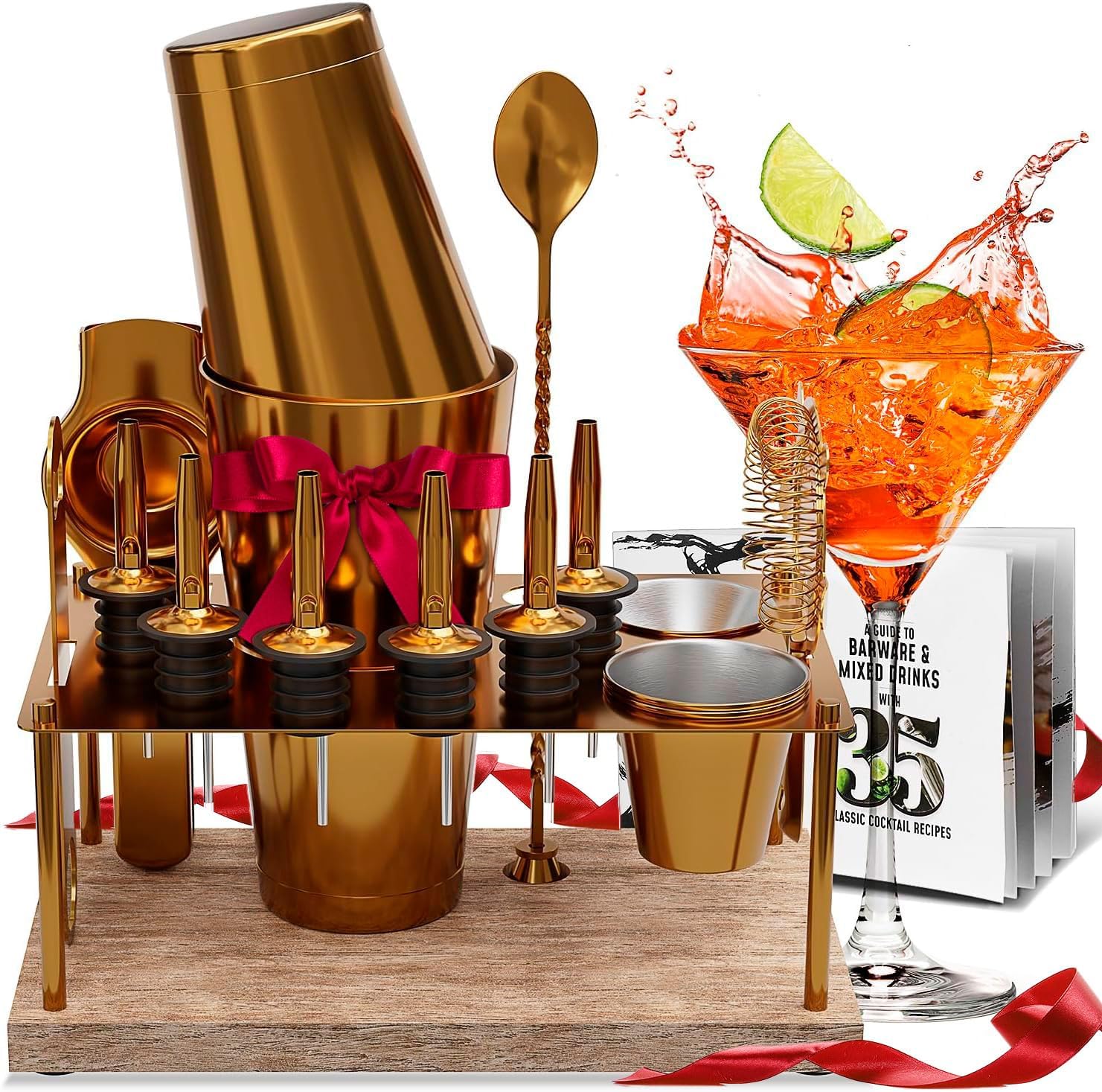Bar Set Cocktail Shaker Set Bartender Kit for Mixology Fun