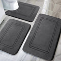 YIHOUSE Memory Foam Bath Mat Set - Super Soft Non Slip Bath Rugs