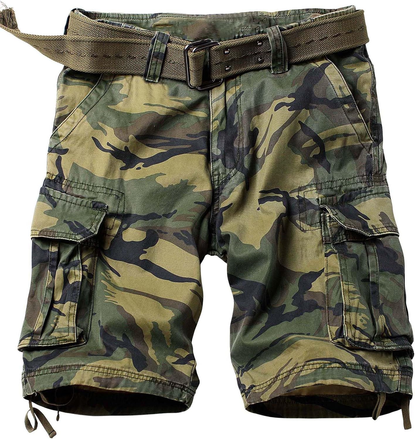Camo Cargo Shorts for Men - Comfortable Cotton Outdoor Wear