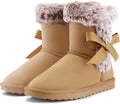 Kids Snow Boots Warm Fur Lined Slip On Winter Shoes - Comfy Fit