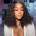 Deep Wave Bob Wig 13x4 HD Lace Front - Natural Curly Bob
