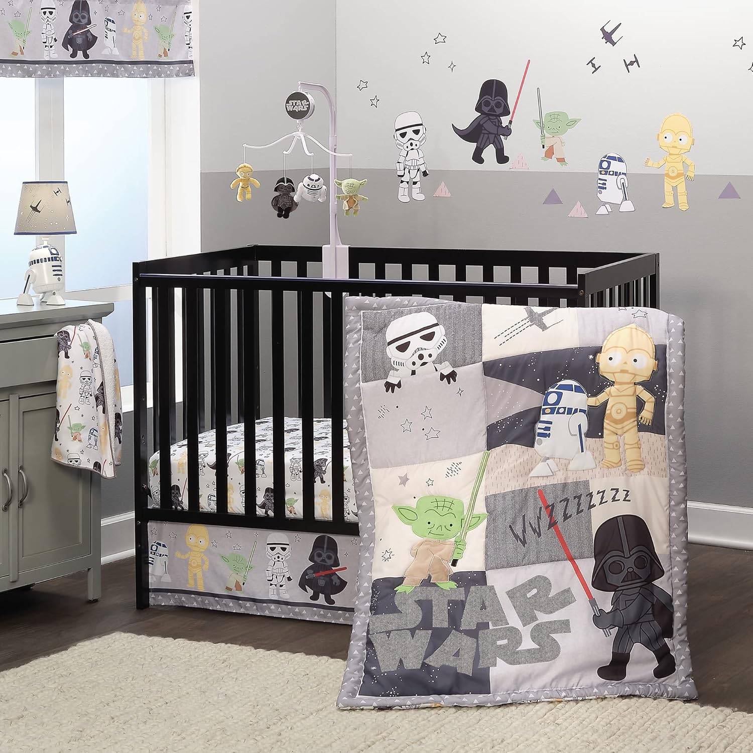 Lambs & Ivy Star Wars Classic 3-Piece Baby Crib Bedding Set