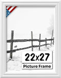 White 22x27 Picture Frame.75 in Wide - Handmade Solid Wood Frame