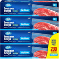 Gallon Freezer Bags Double Zipper Seal - Durable Reusable Storage