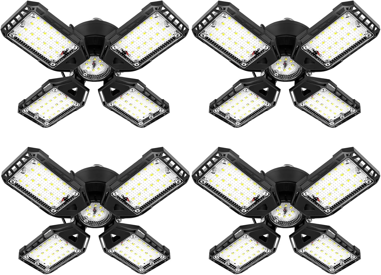 LED Garage Lights 4 Pack - Ultra Bright 12000 Lumens Shop Light
