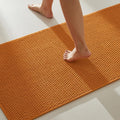 Bathroom Rugs Non Slip Washable Super Absorbent Thin Bath Mat - Orange