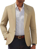 PJ PAUL JONES Men's Casual Blazer One Button Lightweight Sport Coat