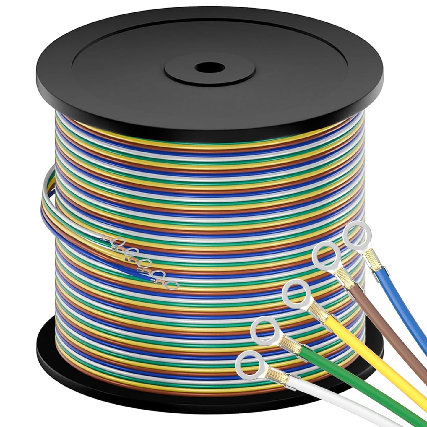 400FT 14 Gauge 5 Way Trailer Wire for Easy Installation