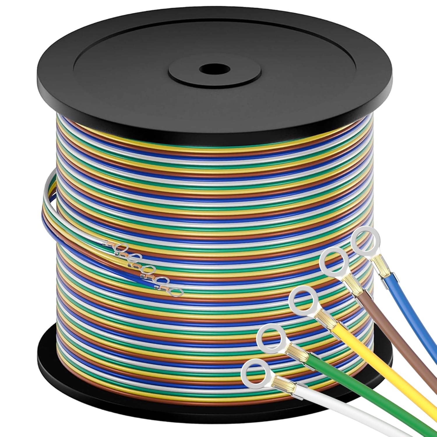 400FT 14 Gauge 5 Way Trailer Wire for Easy Installation
