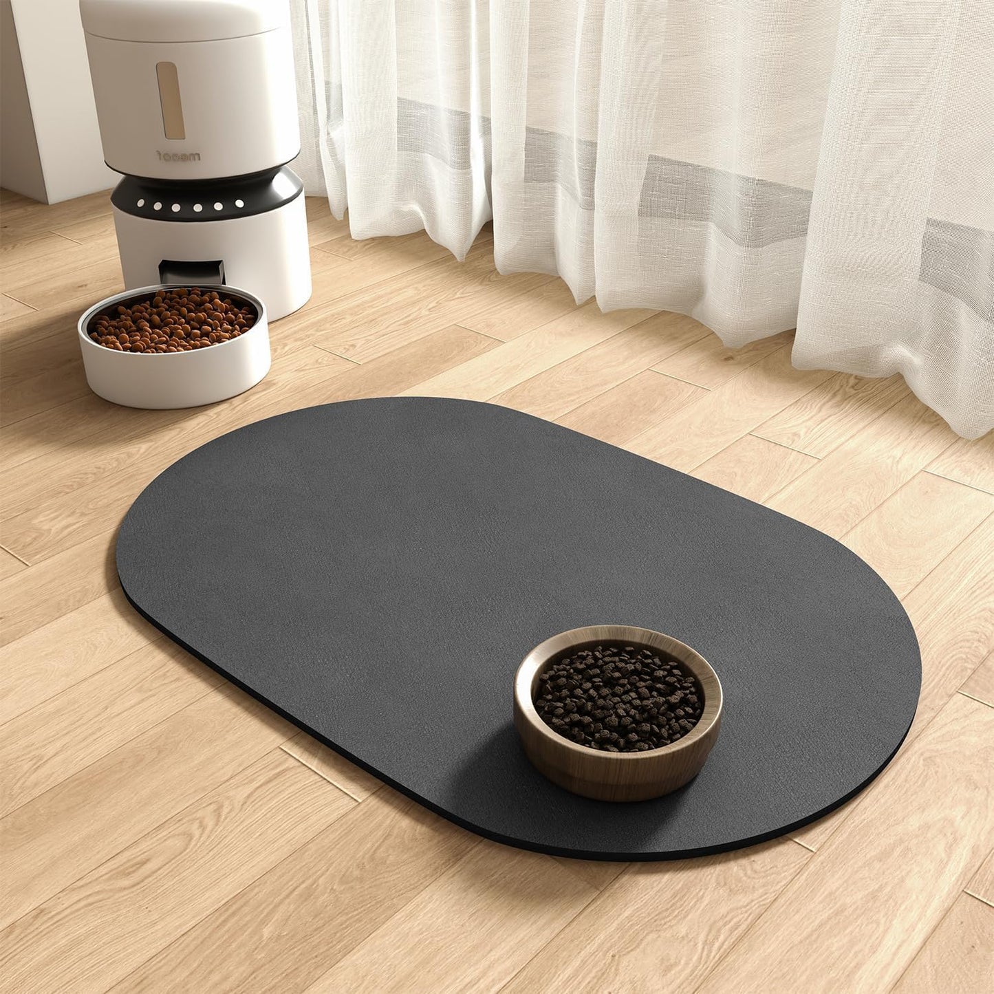 Absorbent Dog Water Mat for Food and Water Bowl - Quick Dry