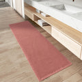 AMOAMI Waffle Runner Rug 17ft x 60ft - Super Absorbent Non Slip Coral