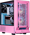 Velztorm Pink Fultix Gaming Desktop PC - Powerful Ryzen 5 Build