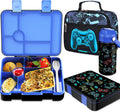 Kids Bento Lunch Box with 6 Compartment Lunch Set - Leak-Resistant