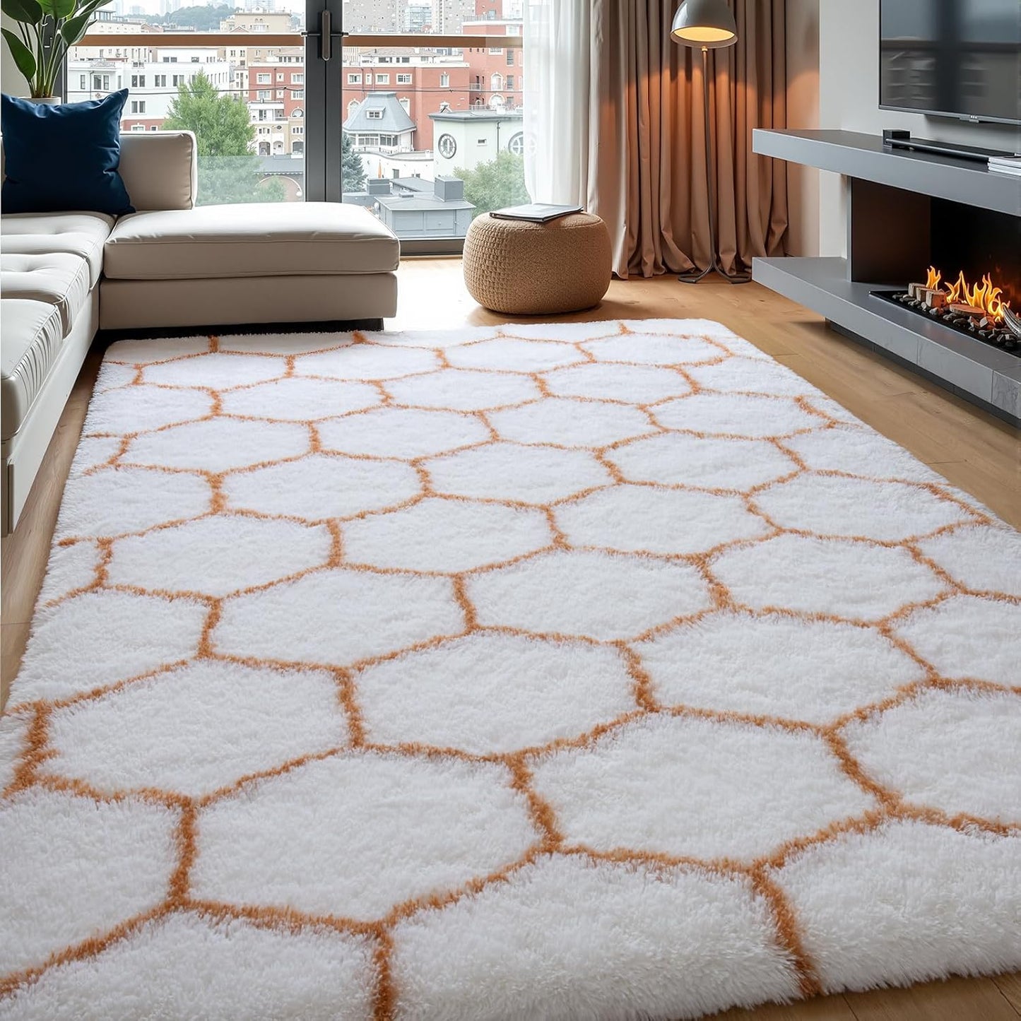 Zentavio Area Rugs for Living Room Large Soft Shag Carpet