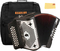 Hohner Panther Diatonic Accordion - Compact G/C/F Beginner Bundle