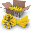 Yellow Marking Whiskers 250 Pack - Durable Survey & Trail Markers