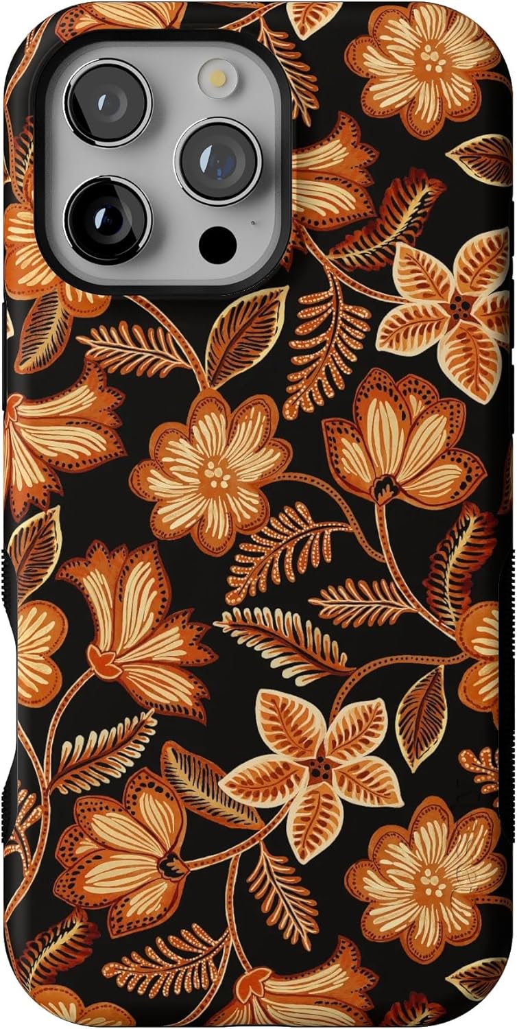 Casely iPhone 16 Pro Case with Maple Flowers Design for Protection