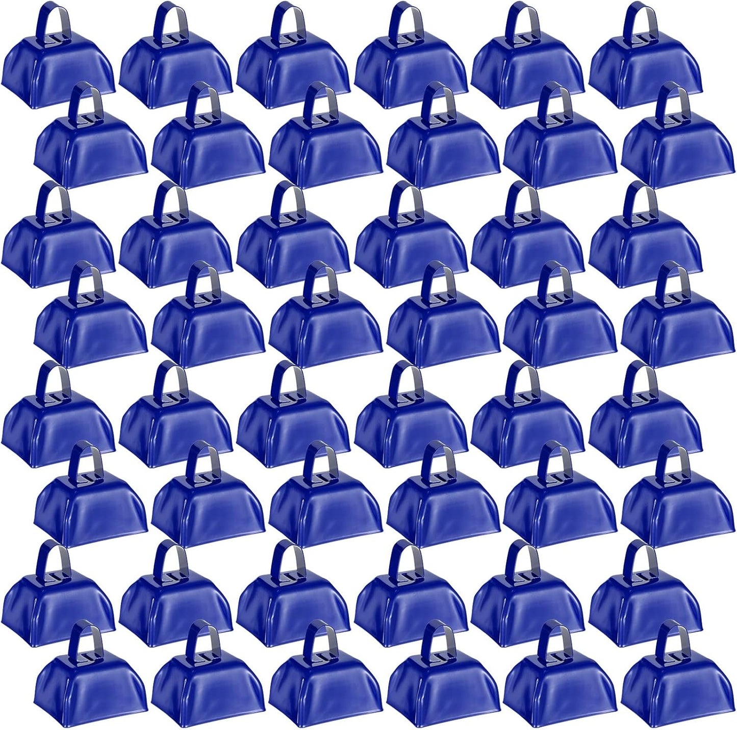 Loud Metal Cowbells for Team Cheering and Events - 48 Pcs Set
