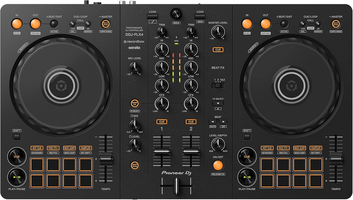 Pioneer DJ DDJ-FLX4 2-Deck Controller for Serato and Rekordbox