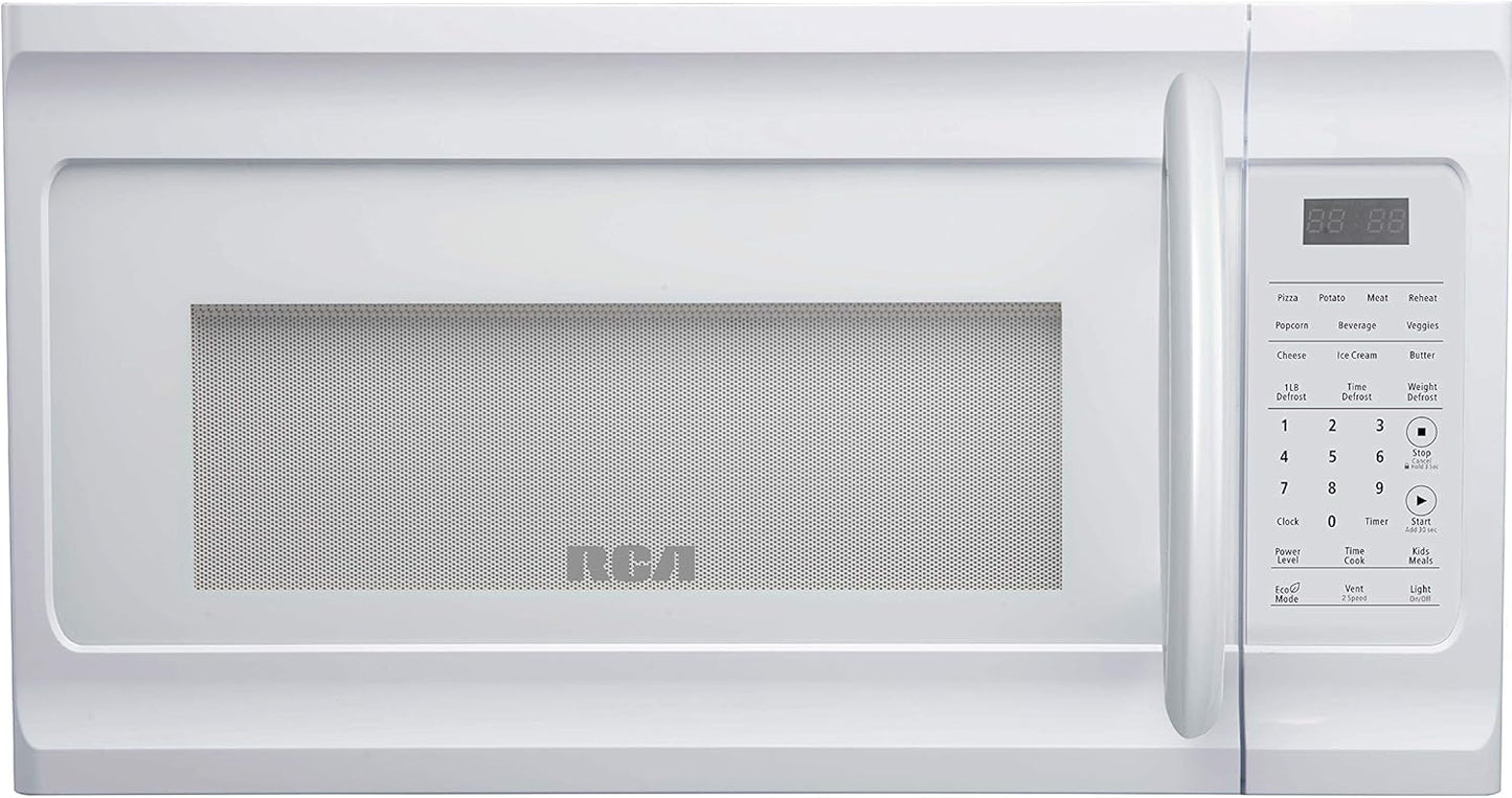 RCA RMW1630-WHITE 1.6 Cu Ft Over-The-Range Microwave - Effortless Cooking!