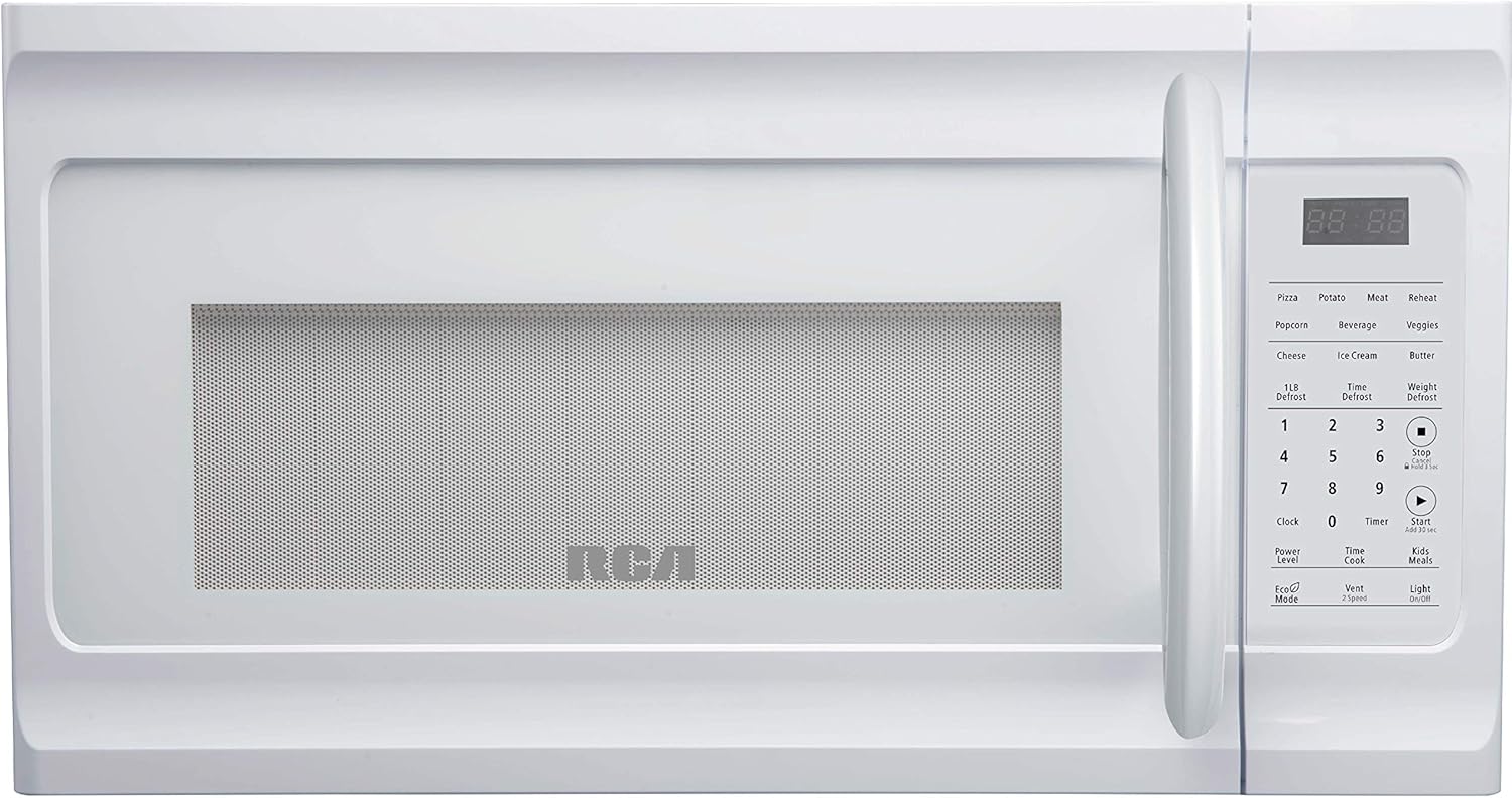 RCA RMW1630-WHITE 1.6 Cu Ft Over-The-Range Microwave - Effortless Cooking!