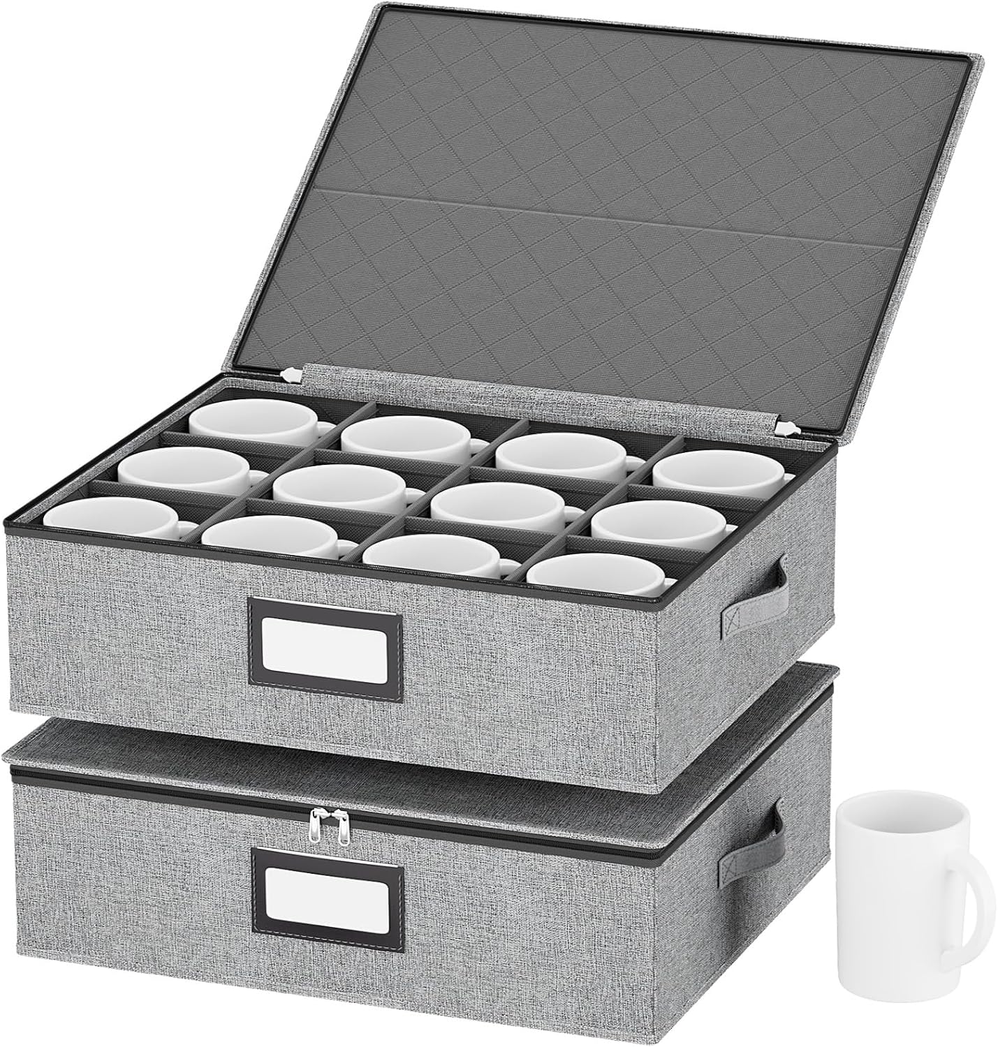 Homyfort China Storage Containers for Safe Mug Storage