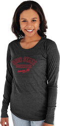 Blue 84 Women's Tri-Blend Long Sleeve T-Shirt Campus - Soft Fan Tee is