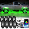 8Pods RGB LED Rock Lights Kit with APP and RF Remote - Bright