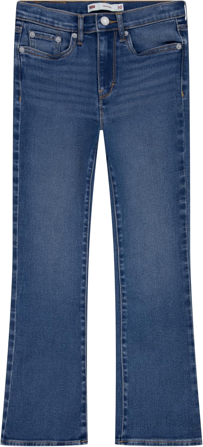 Levi's Girls' Classic Flare Jeans for Vintage Style and Comfort