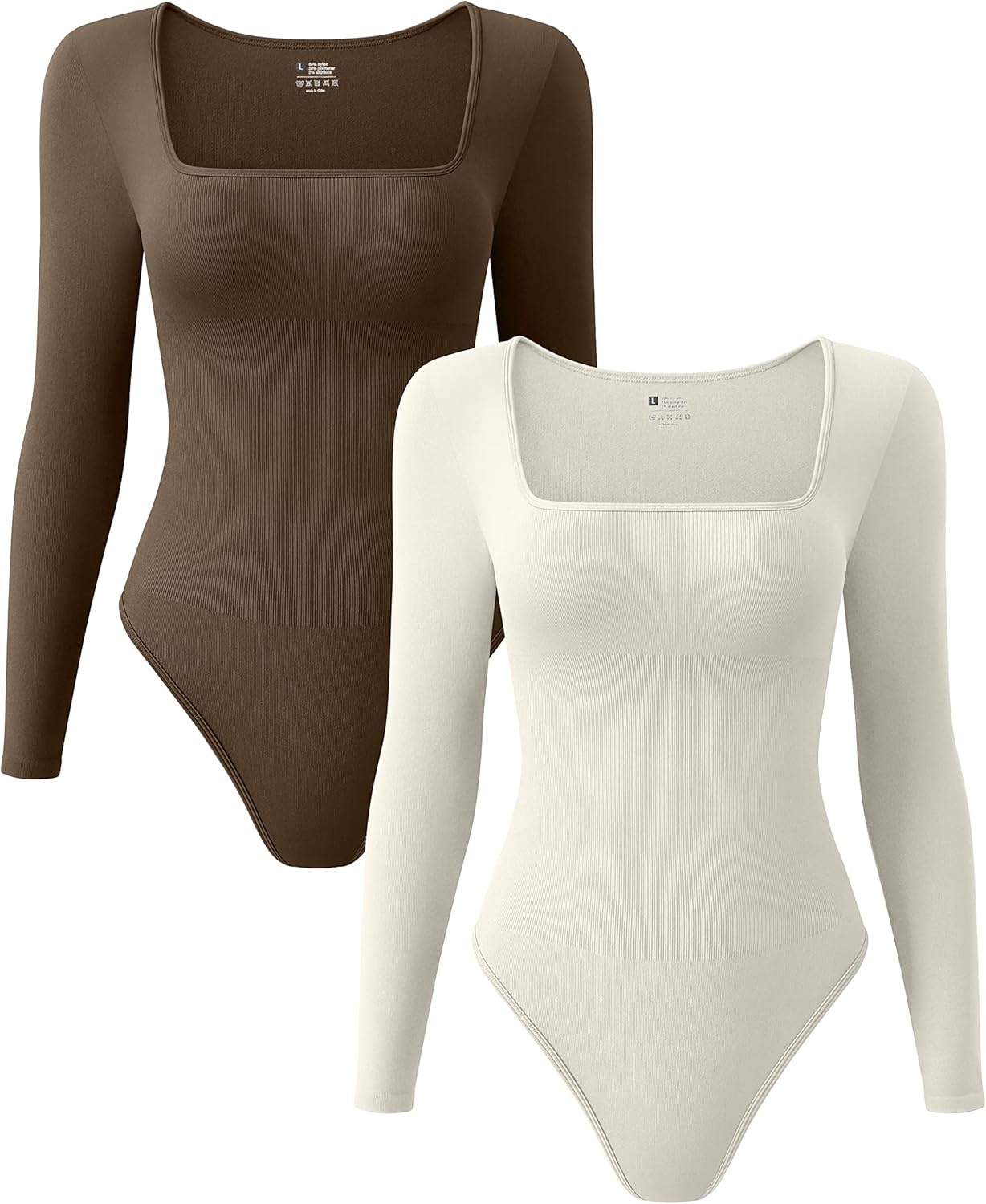 OQQ Women's Sexy Ribbed Bodysuits for Trendy Style and Comfort