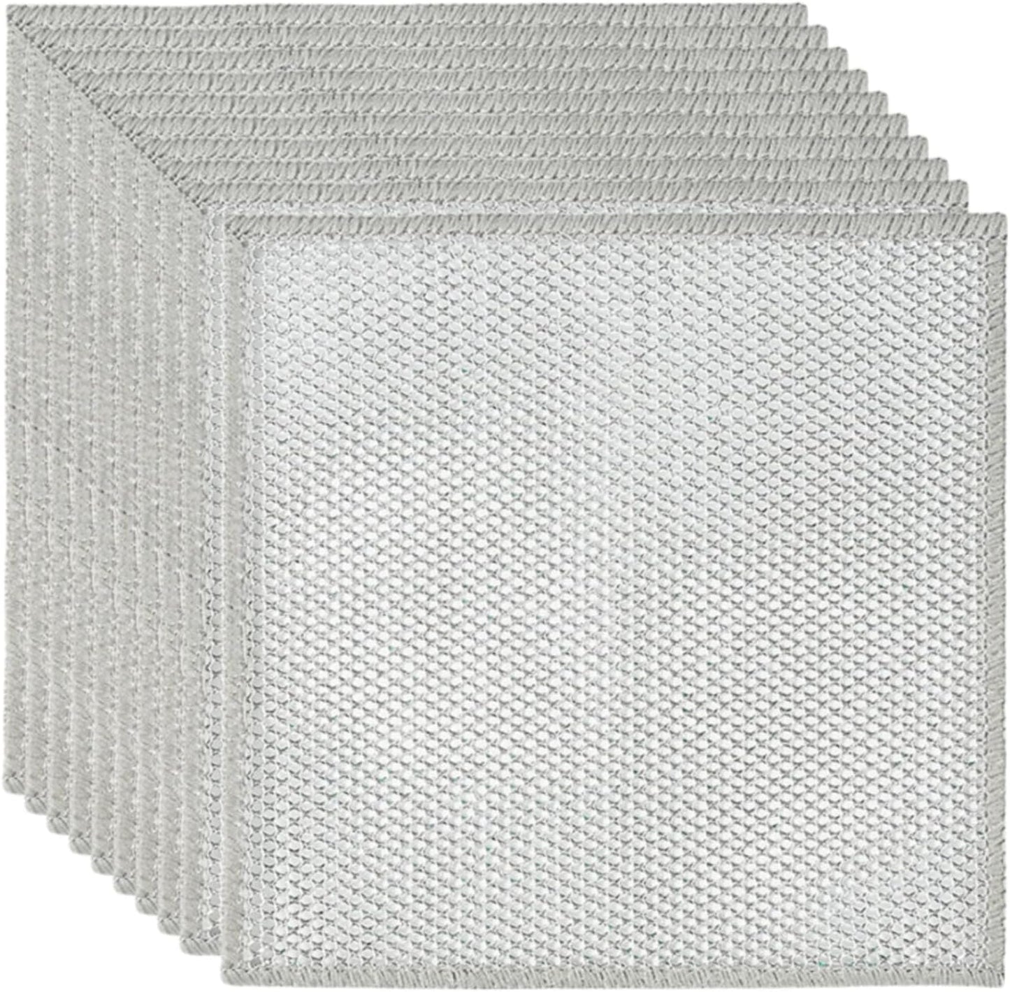 Non-Scratch Wire Dishcloths - 10pcs Multipurpose Set for Easy Cleaning