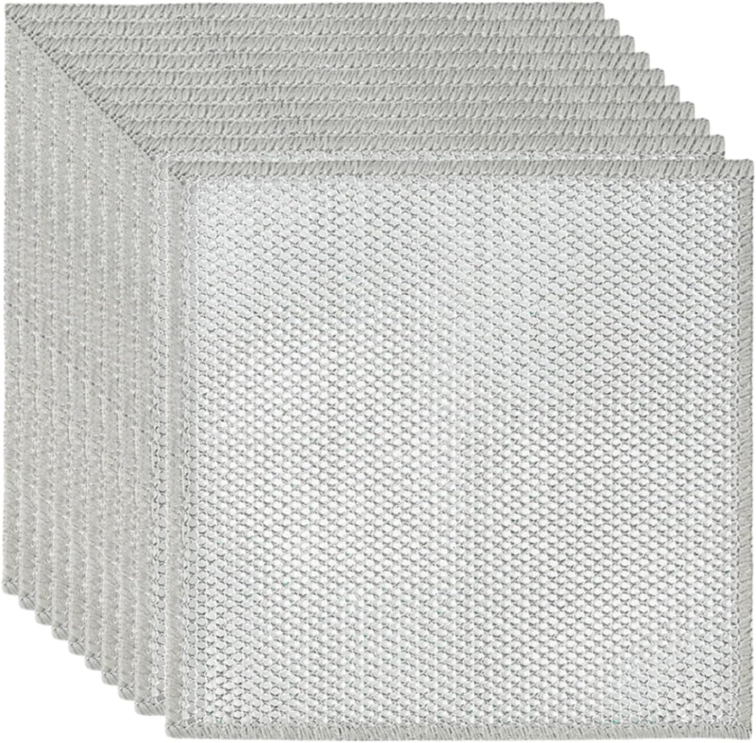 Non-Scratch Wire Dishcloths - 10pcs Multipurpose Set for Easy Cleaning