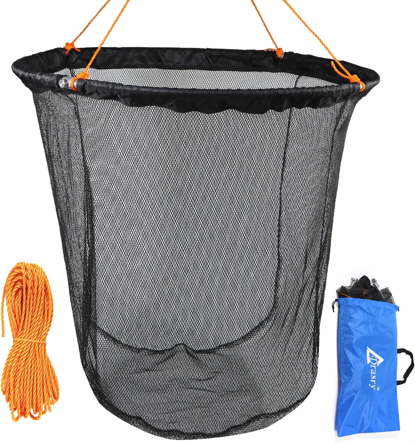 Drasry Foldable Bridge and Pier Fishing Landing Net for All Anglers